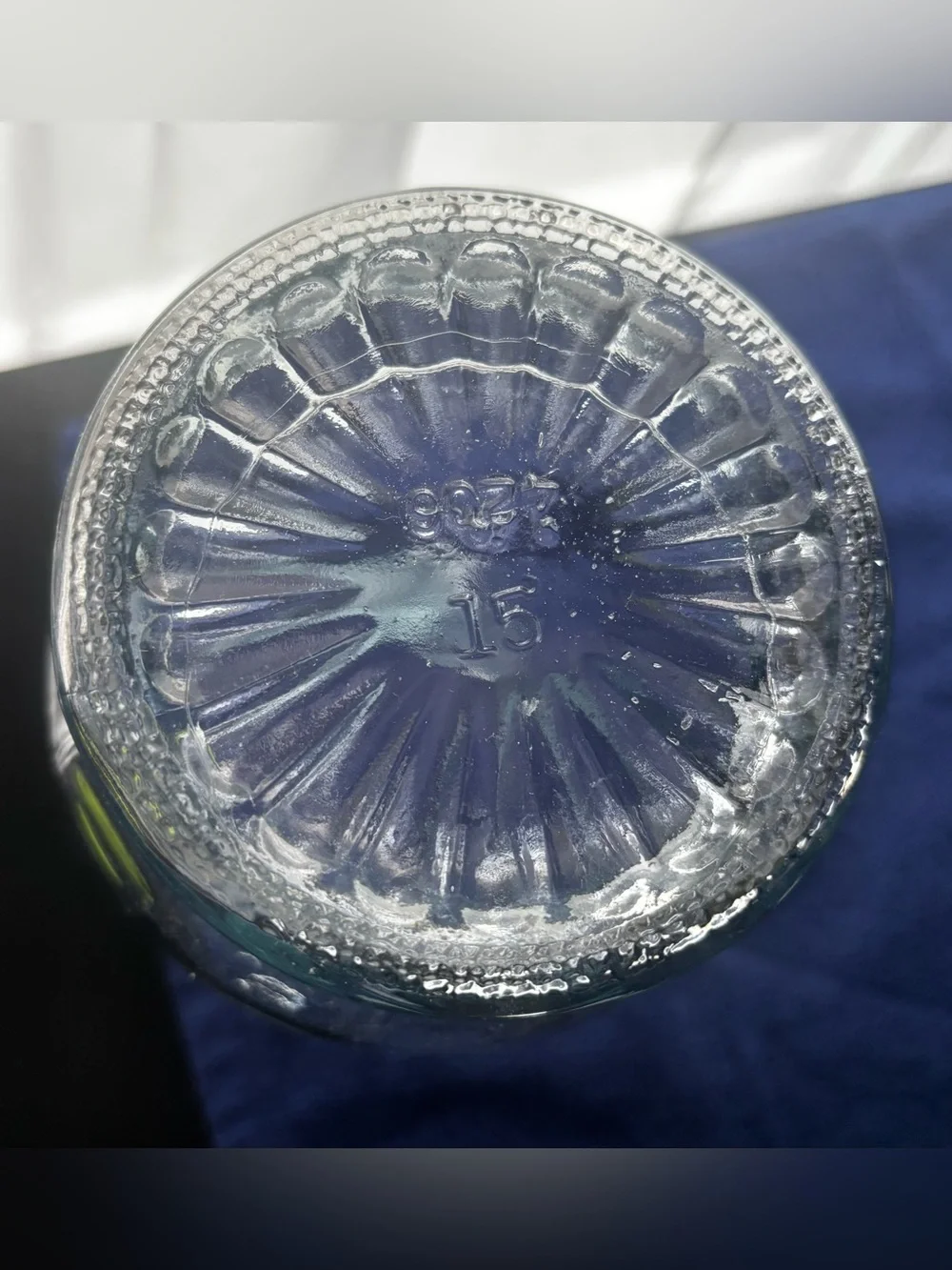 Vintage Hoosier Glass 4093-B Hexagonal Fluted Clear Vase - 10
